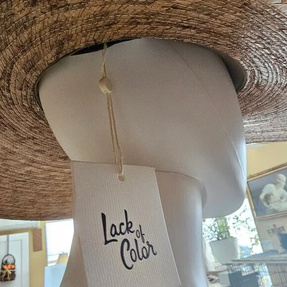 Lack of Color Hat, 100% Palm Leaf. Made in Mexico, Size L/XL, Ultra wide - Picture 8 of 12